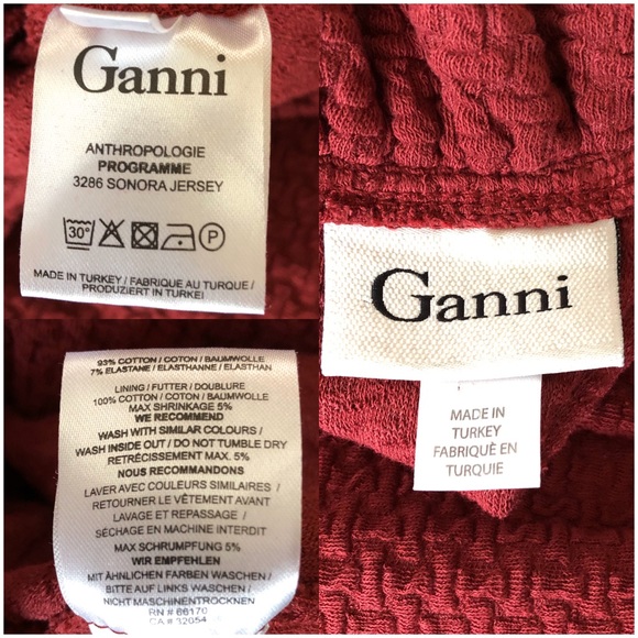 SOLD Anthropologie Ganni Pinnacle Textured Sheath Dress - Picture 7 of 8